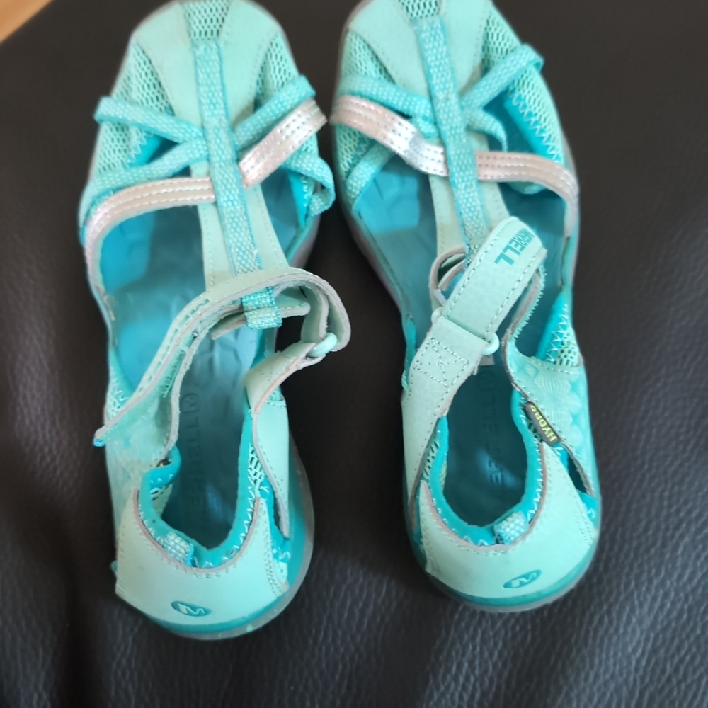 Merrell Hydro Monarch Shoes Womens Size 6 Aqua Blue Mesh Water Sandals Outdoor